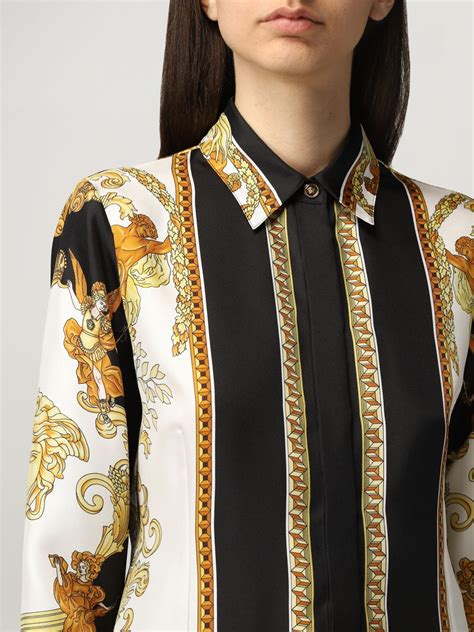 versace shirts women's|versace collection women.